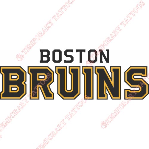 Boston Bruins Customize Temporary Tattoos Stickers NO.69